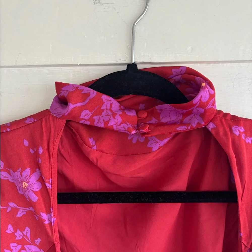 Free People Aries Romantic Combo Floral Mini Dress Size Medium NWT - Picture 10 of 15